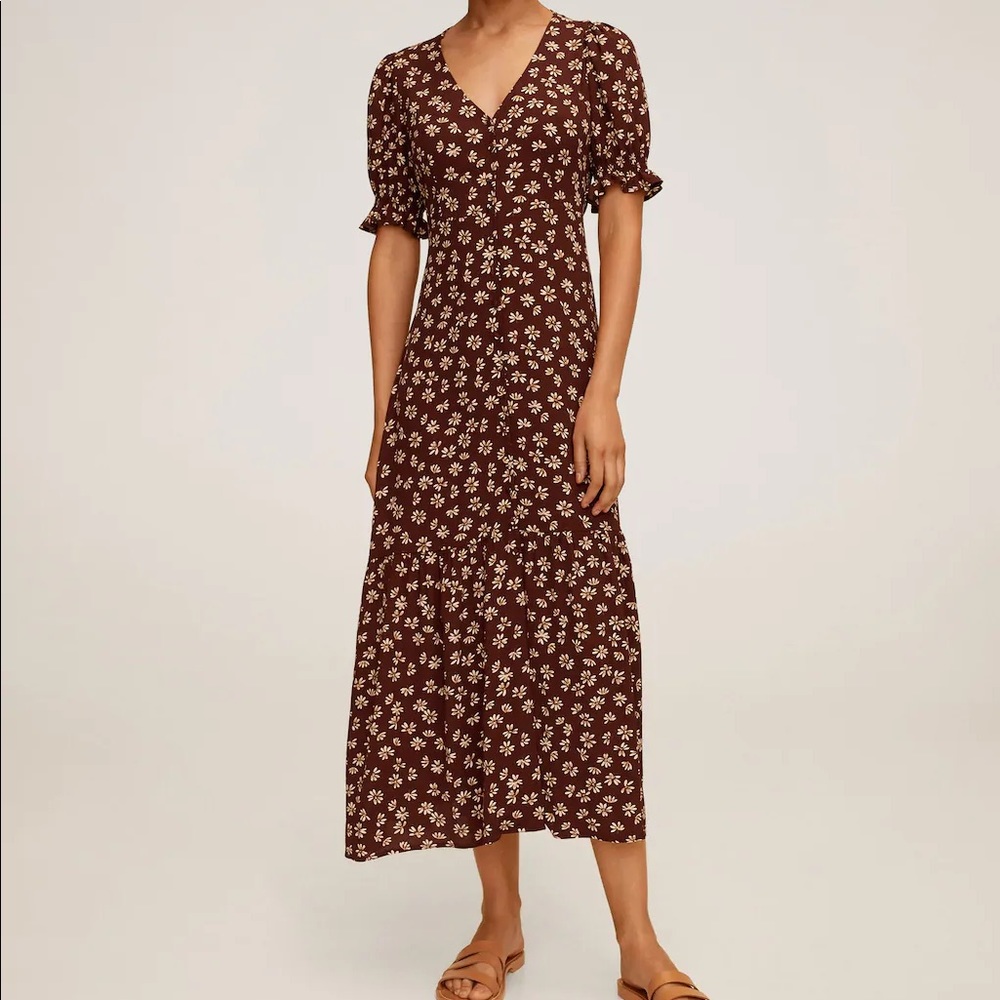 MANGO Ditsy floral summer dress